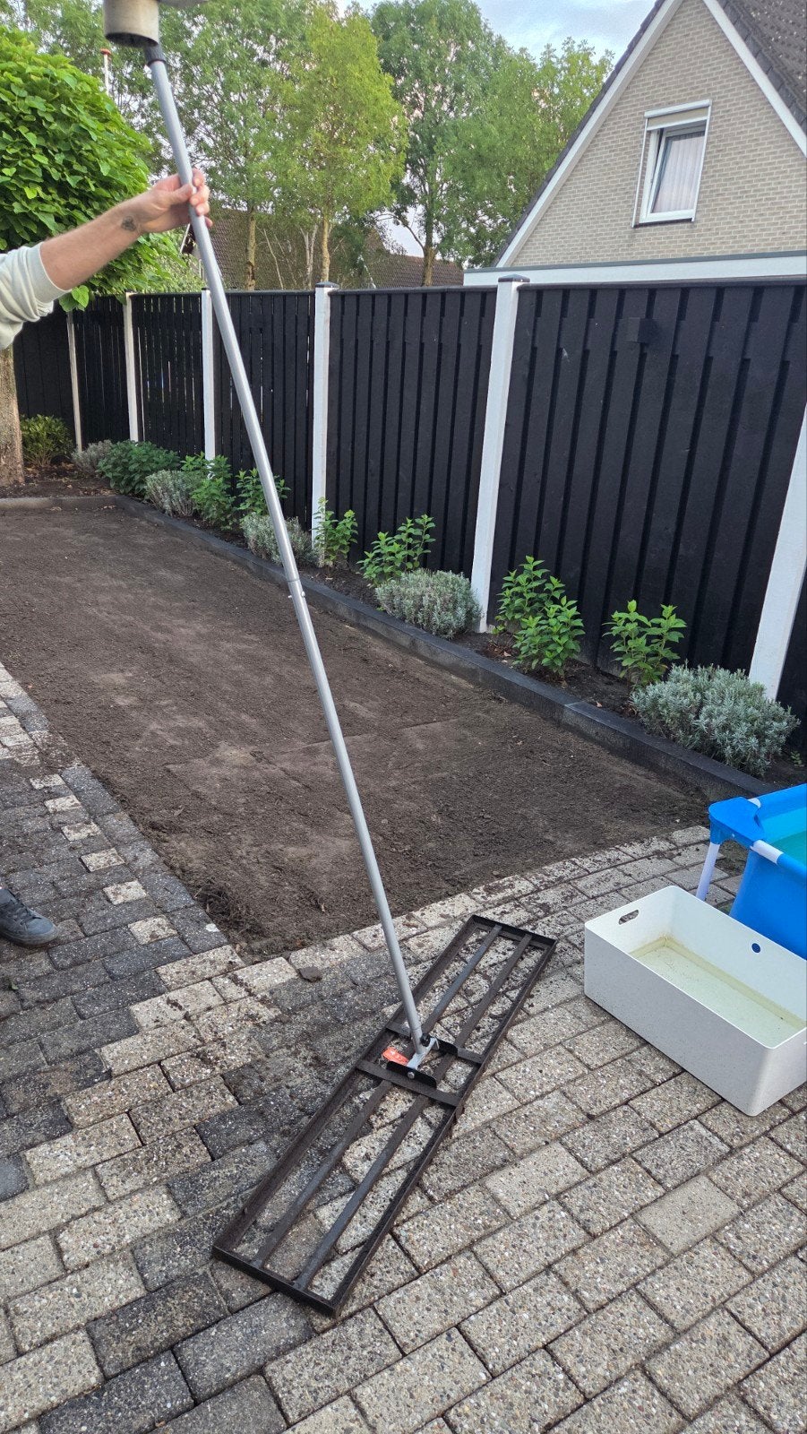 Te huur. egalisator stang voor egalisatie grond., Tuin en Terras, Ophalen