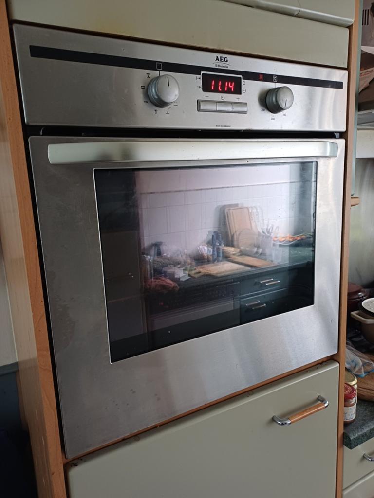 AEG Inbouwoven - 59 cm breed, 59 cm hoog, Witgoed en Apparatuur, Ovens, Ophalen, Gebruikt, Oven, AEG