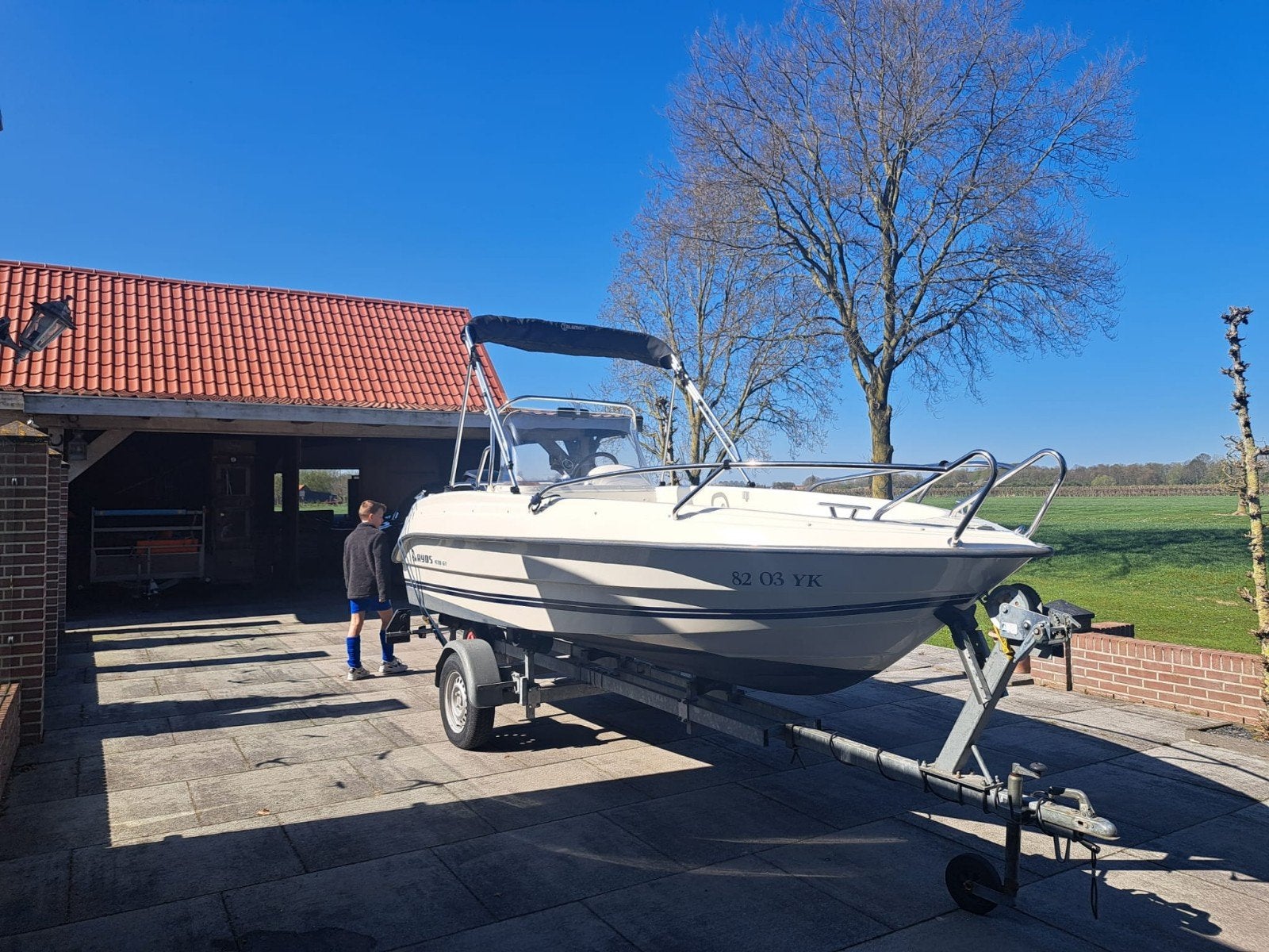 Ryds 478 GT consoleboot, mercury 60pk en kanteltrailer, Watersport en Boten, Ophalen of Verzenden, Elektrische start