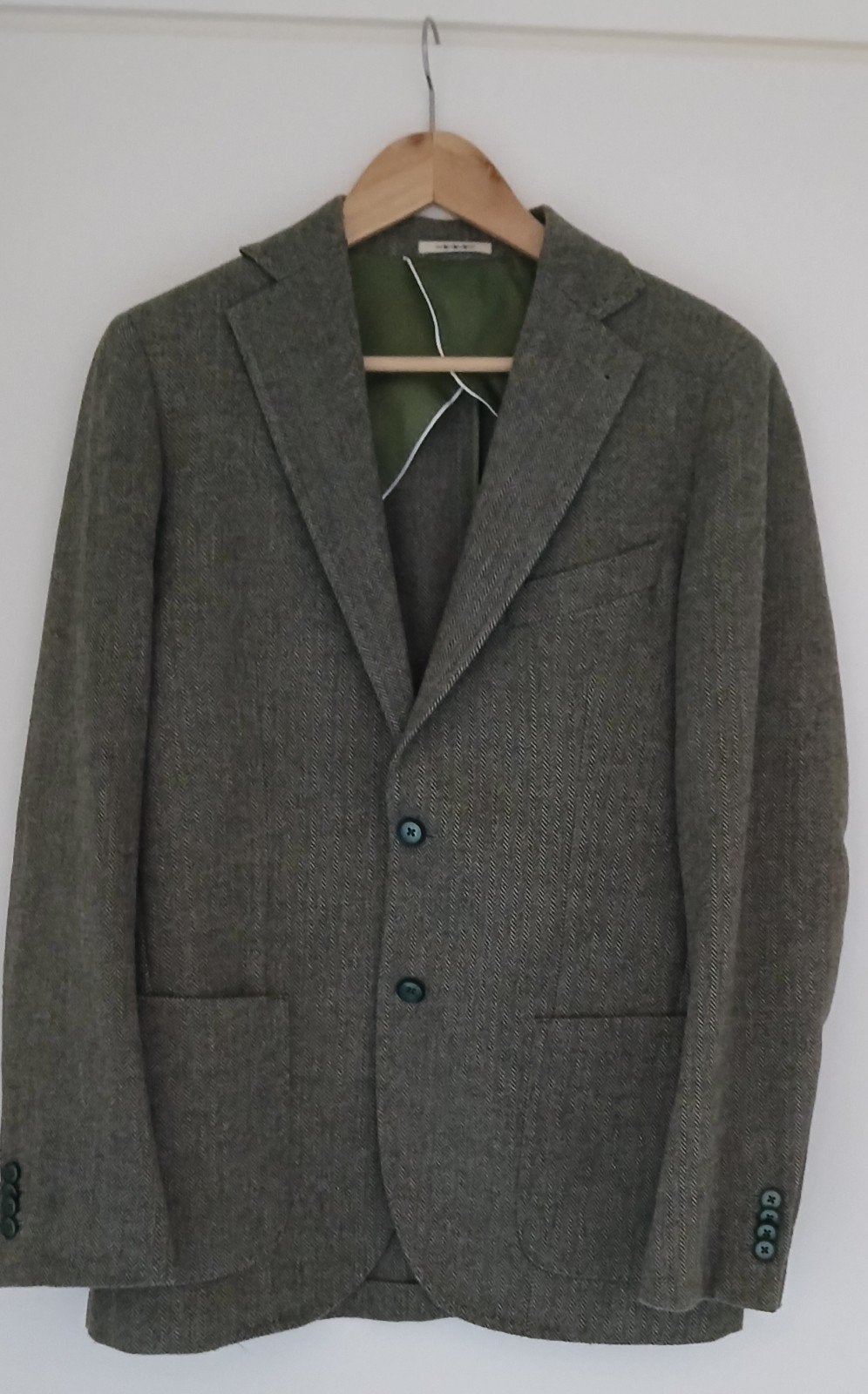 Van Gils Slim Fit Colbert - Maat 48 donkergroen zgan

Stijlv, Maat 48/50 (M), Zo goed als nieuw, Groen, Van Gils