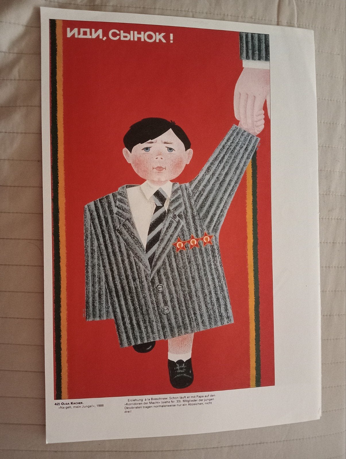 Affiche Rusland USSR Sovjet-Unie Perestroika 1988, Ophalen of Verzenden, Gebruikt