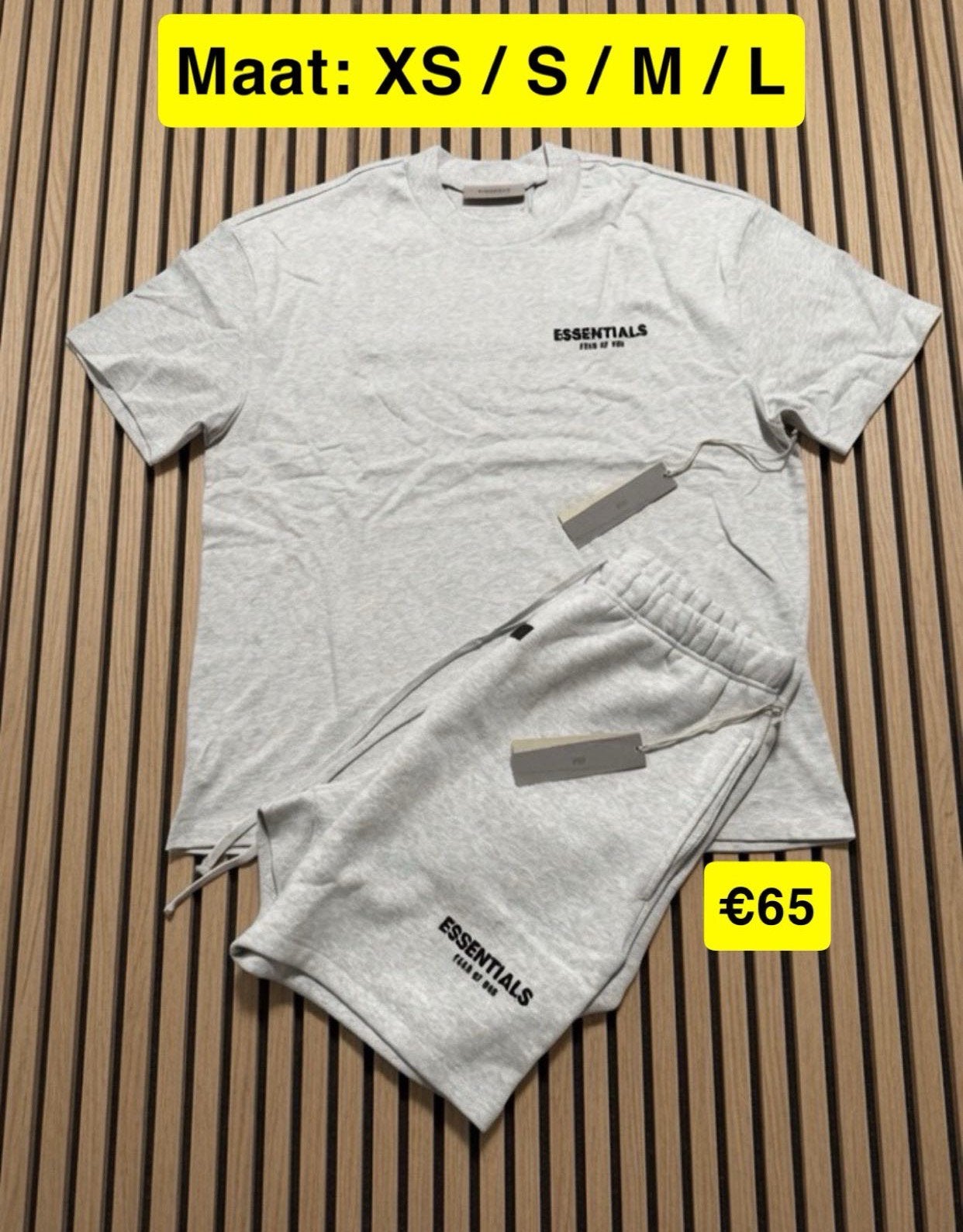 Essentials Fear of God Light Oatmeal., Ophalen, Nieuw, Maat 46 (S) of kleiner, Wit