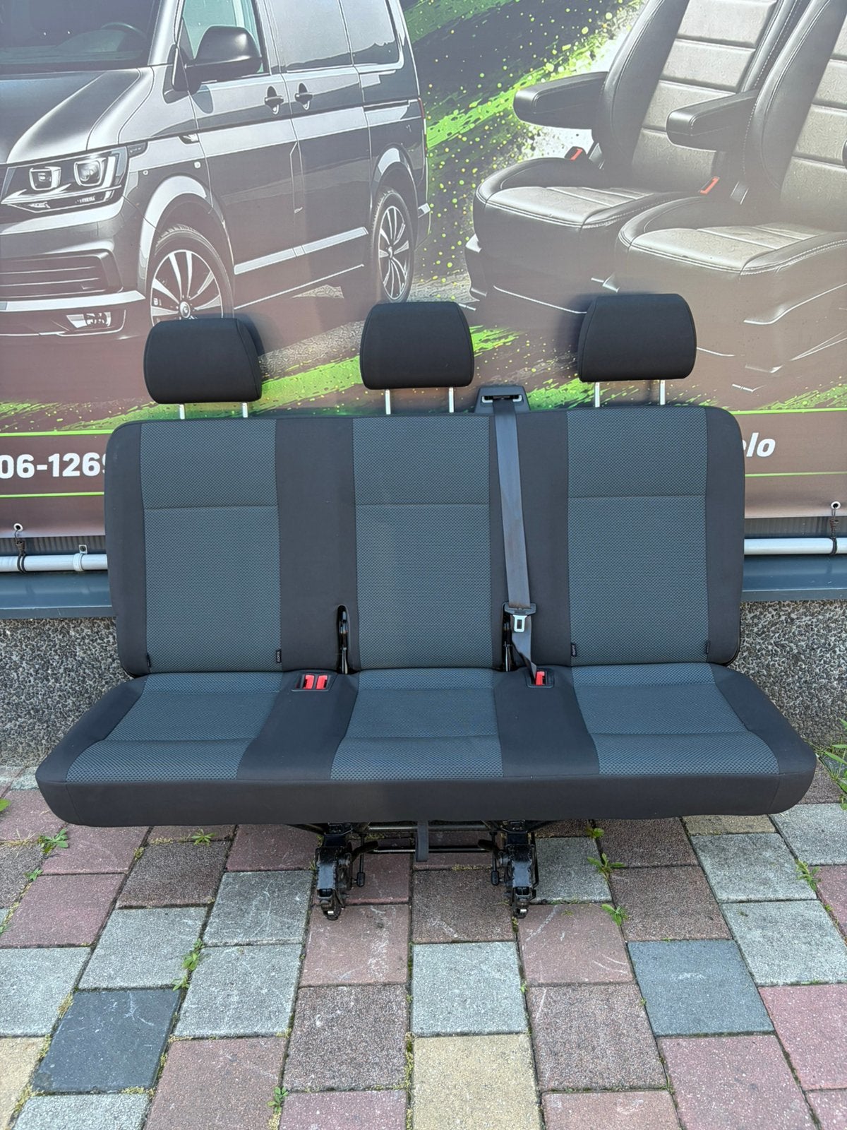Vw Transporter T5 T6 Achterbank Bank 3-Zits Simora Isofix, Auto-onderdelen, Gebruikt, Volkswagen, Volkswagen, Volkswagen