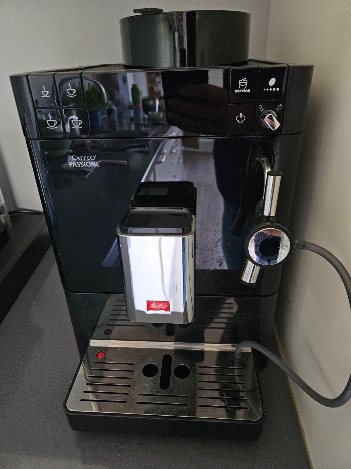 Melitta Caffeo Passione met storing volautomatische espresso, Witgoed en Apparatuur, Koffiezetapparaten, Ophalen, Gebruikt, Koffiemachine