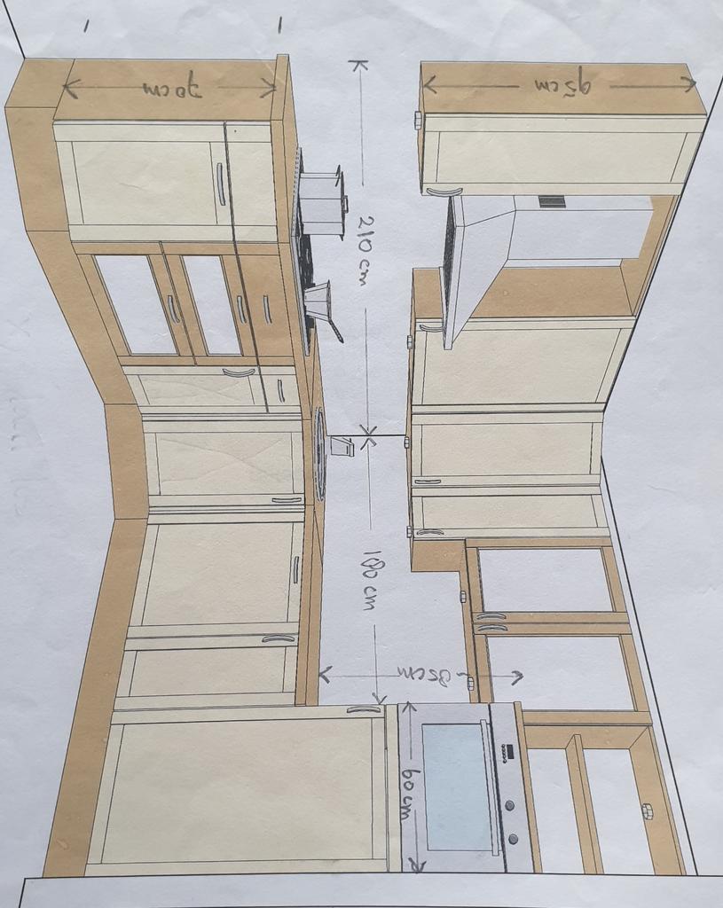 Complete keuken te koop, Huis en Inrichting, Keuken | Complete keukens, Ophalen, Gebruikt