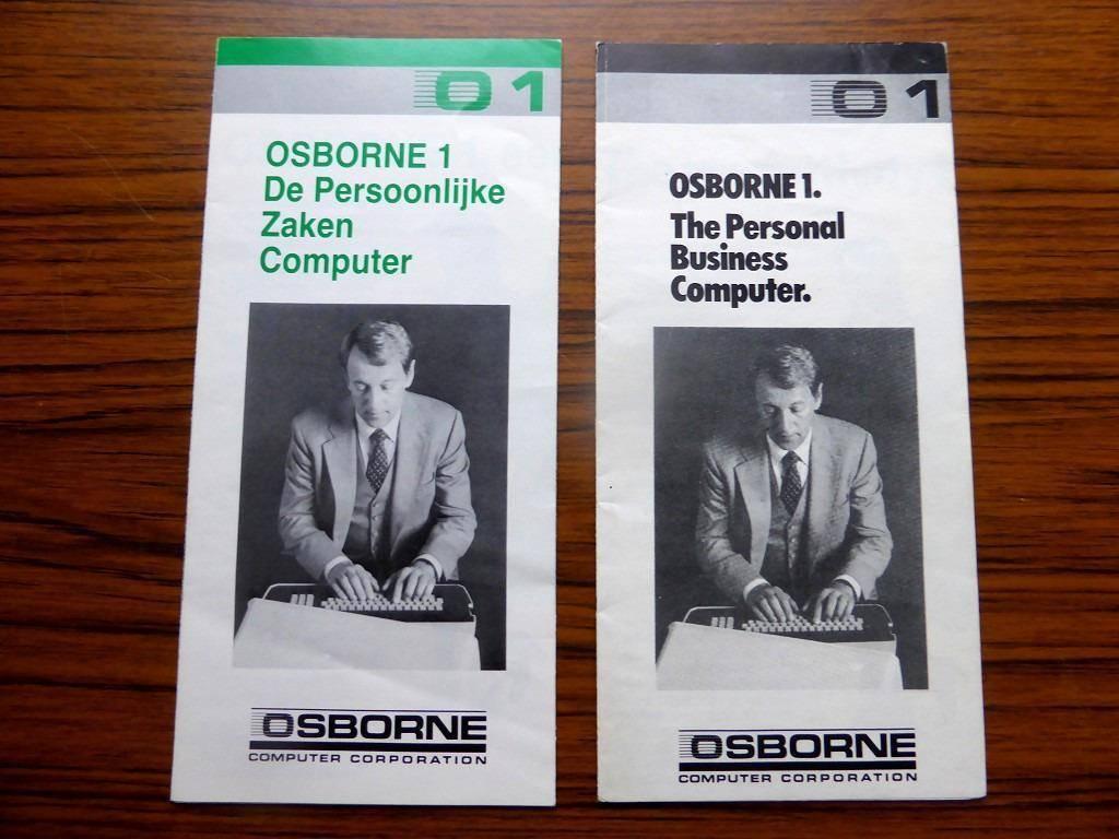 Twee originele folders van de Osborne 1 CP/M computer - IZGS, Ophalen of Verzenden, Osborne Computer Corporation