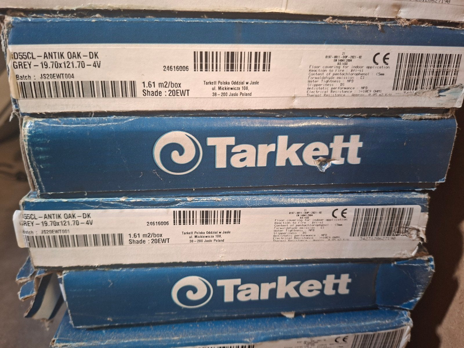 Tarkett click pvc, Antik oak, Huis en Inrichting, Ophalen, Nieuw