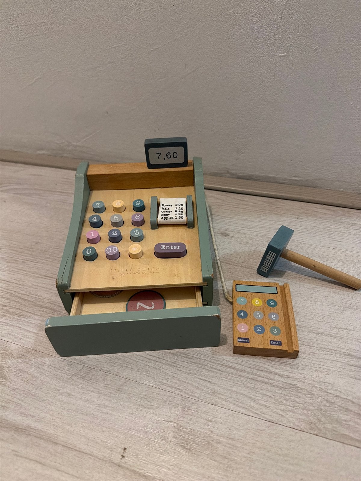 Little Dutch Houten Kassa met Scanner, Ophalen, Gebruikt, Jongen of Meisje
