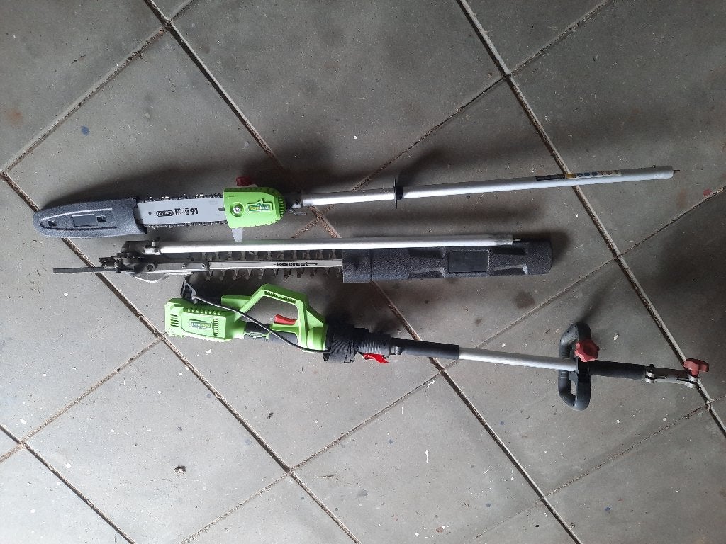 Takkenzaag/heggenschaar, Tuin en Terras, Heggenscharen, Ophalen, Zo goed als nieuw, Elektrisch, Florabest