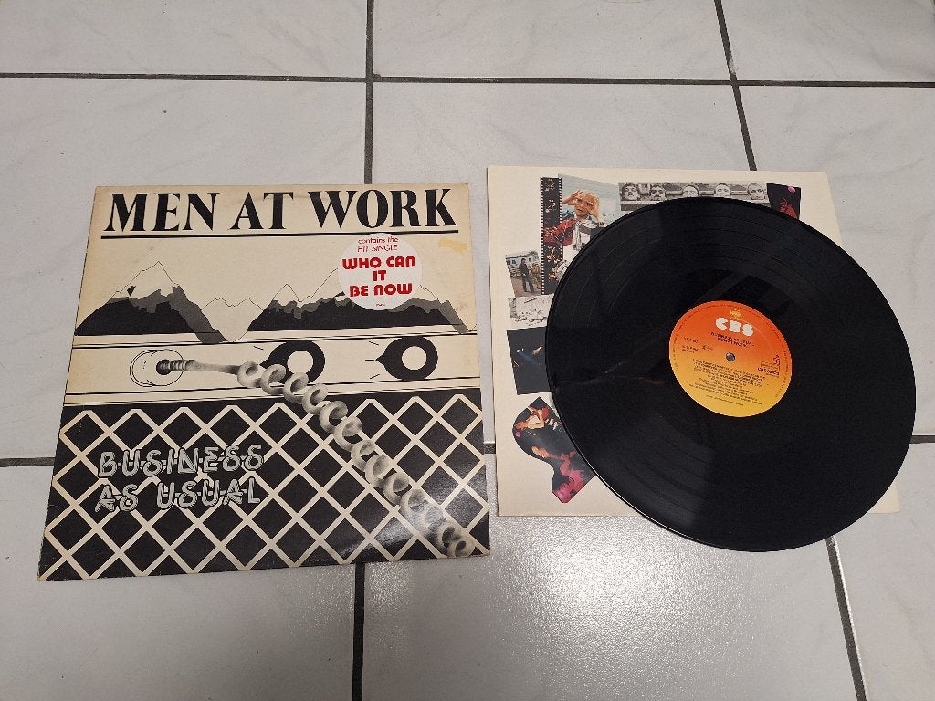 Vintage vinyl lp album Men at Work Business as usual 1981, Ophalen of Verzenden, Gebruikt, LP