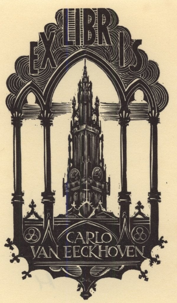 0238 Ex Libris Nederland : Dirk Govert van Luijn, 1949, Verzenden, Ex libris