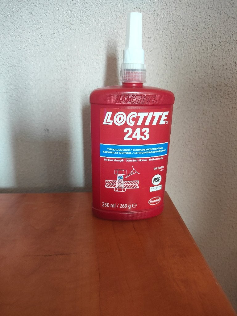 Loctite 243 - 250 ml, medium sterkte lijm, Verzenden, Nieuw, Bouten of Moeren