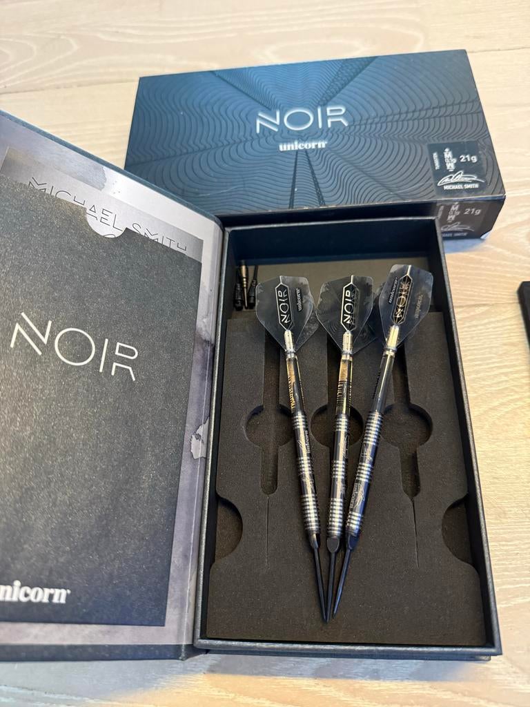 Unicorn Michael Smith Noir Darts 21g - Nieuw & Ongebruikt, Sport en Fitness, Darts, Ophalen, Nieuw, Pijlen, Soft tip