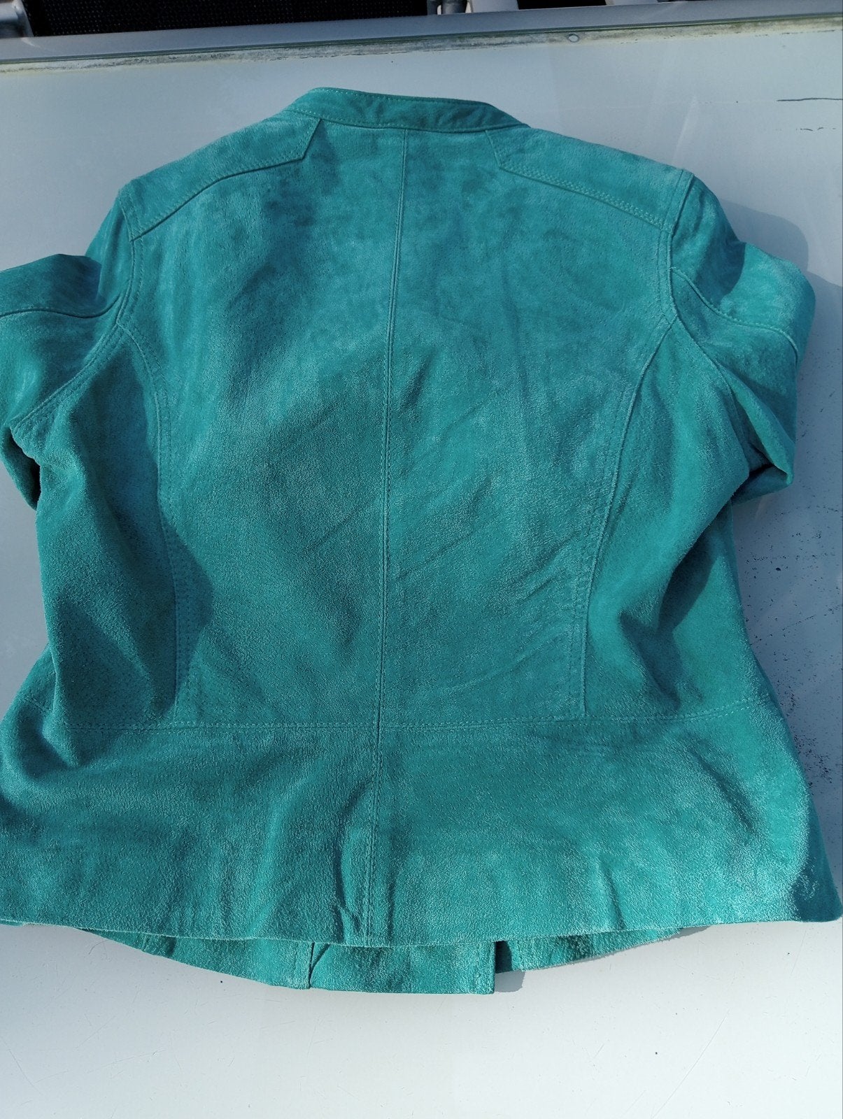 Mooi suède jasje  groen maat 36/38, Kleding | Dames, Ophalen, Zo goed als nieuw, Maat 36 (S), Groen