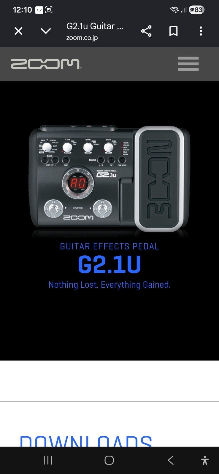 Zoom G2.1u gitaar effect, Muziek en Instrumenten, Ophalen of Verzenden, Zo goed als nieuw, Delay of Echo