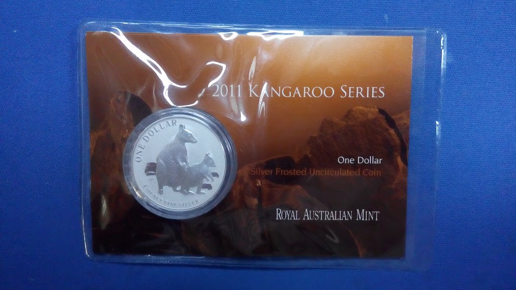 1 oz Zilver Kangaroo munt (RAM) 2011 in blister Australië, Ophalen of Verzenden, Zilver