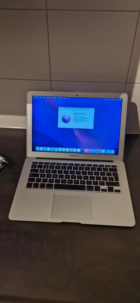 MacBook Air (13-inch, 2017) - macOS Monterey, Computers en Software, Apple Macbooks, Qwerty, 8 GB, 13 inch, Minder dan 2 Ghz