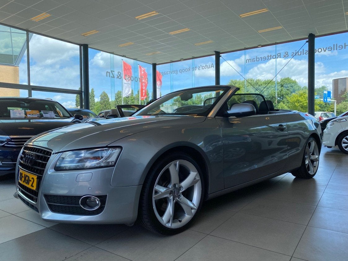 Audi A5 Cabriolet 3.2 FSI Pro LineNL Auto,S LinepakketAutoma, Auto's, Euro 5, Gebruikt, Zwart, Cabriolet