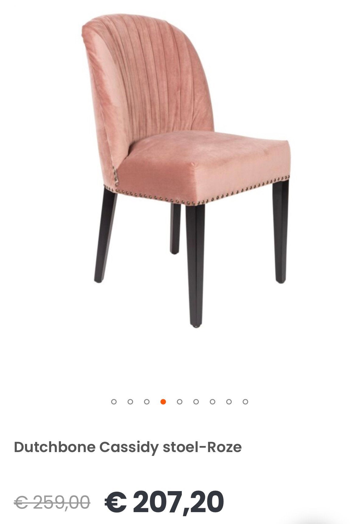 4 Dutchbone cassidy eetkamerstoelen, Huis en Inrichting, Ophalen, Zo goed als nieuw