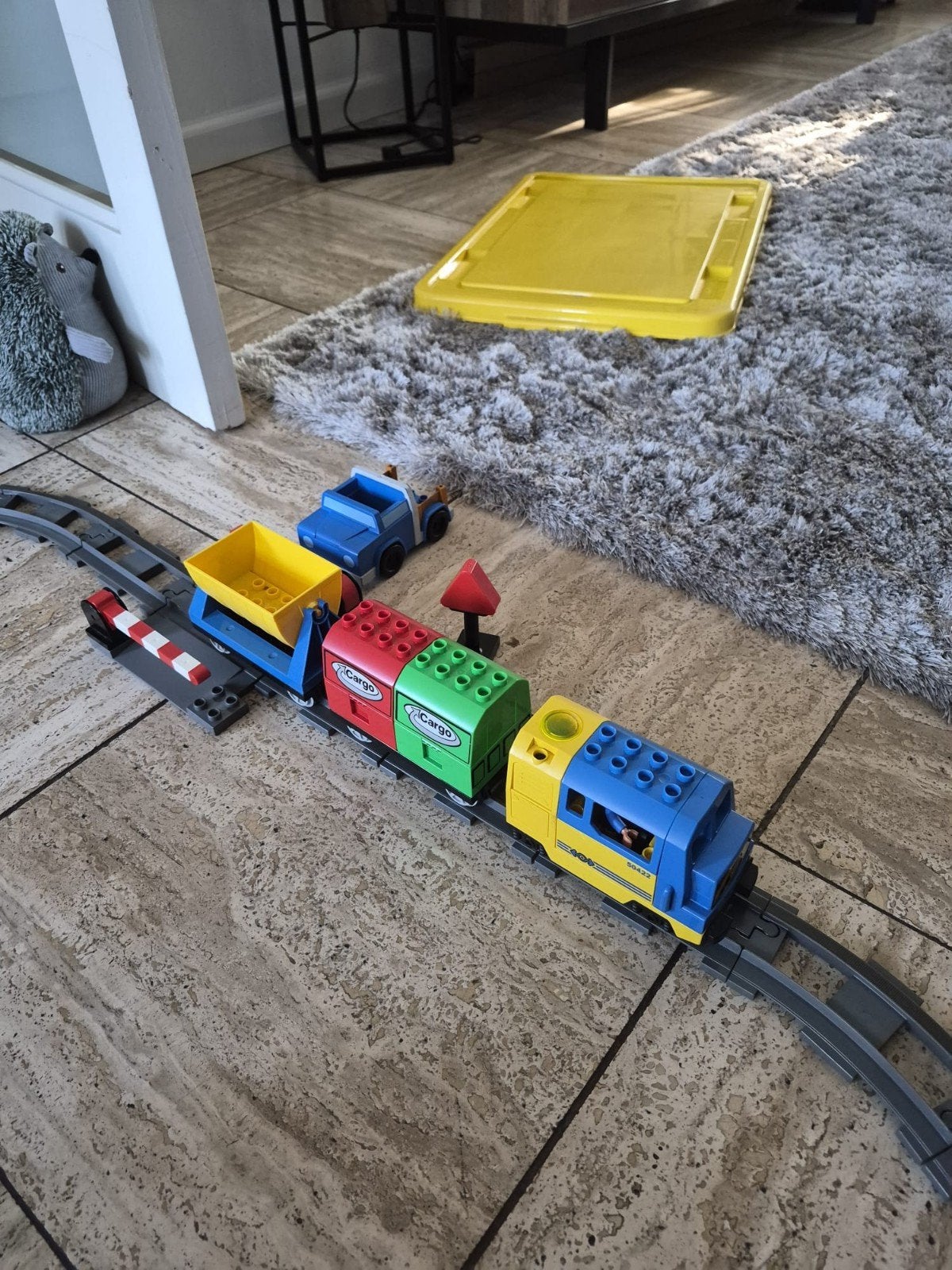Lego Duplo Trein met Geluid, Dieren, Spoor en Extra's, Kinderen en Baby's, Speelgoed | Duplo en Lego, Ophalen of Verzenden, Zo goed als nieuw