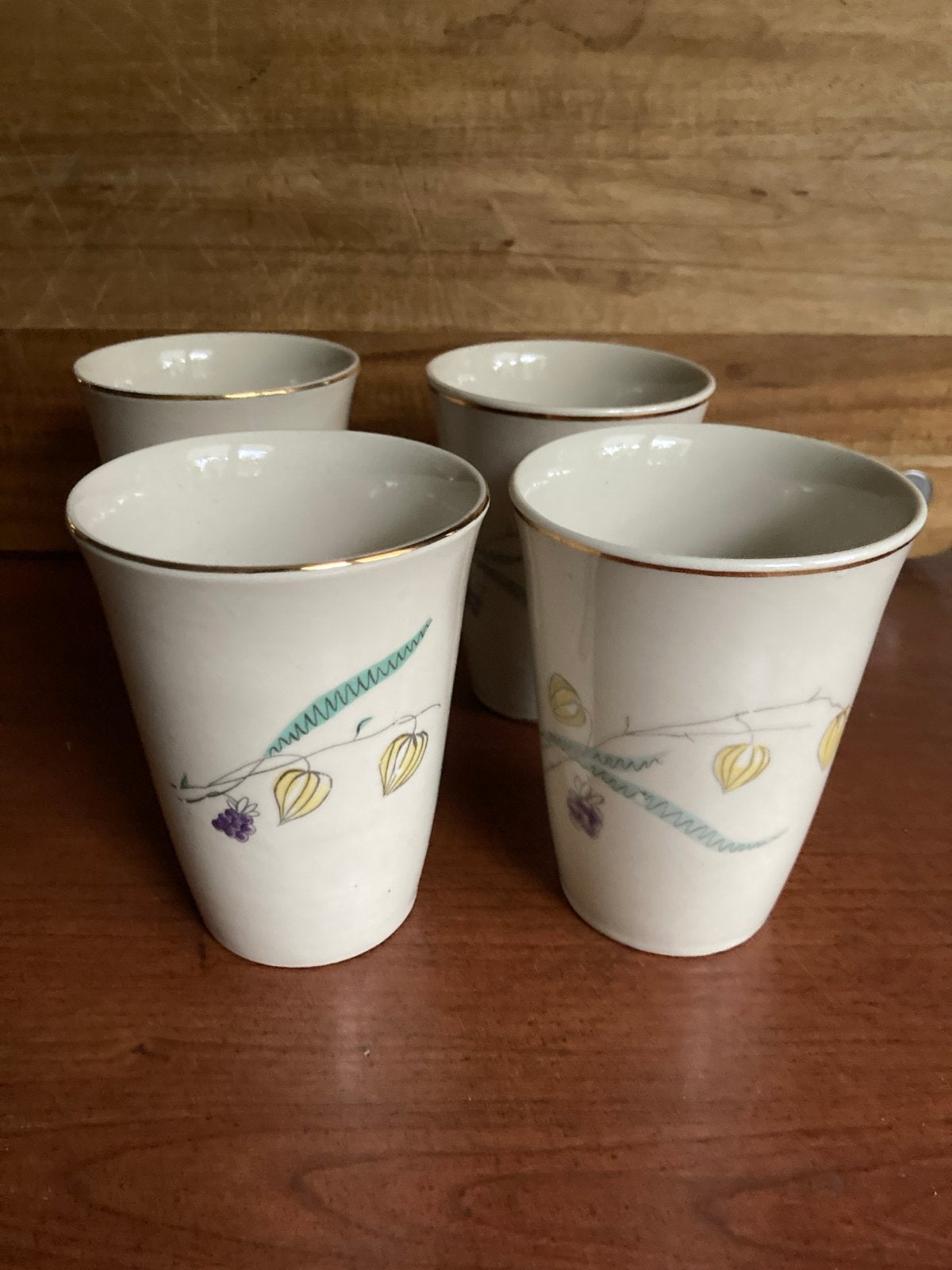 Set van 4 vintage Chodziez (melk)  bekers -, Ophalen