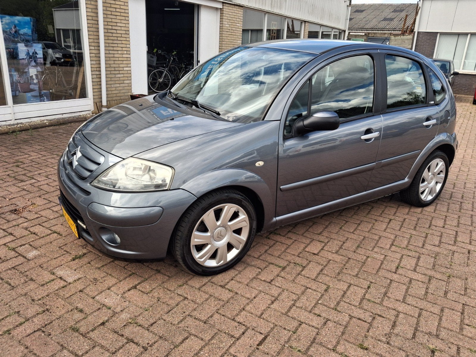 Citroën C3 1.6 16V AUT 2008 Grijs slechts 96500 km, 4 cilinders, 1108 kg, 49 €/maand, Grijs