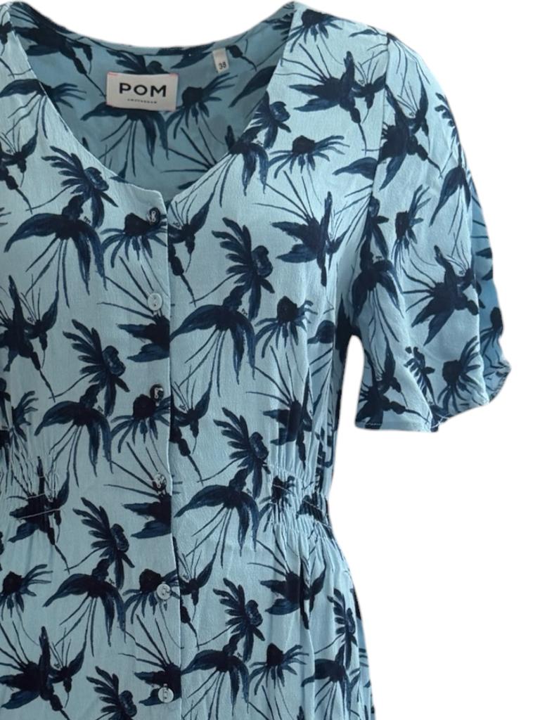 Pom Amsterdam jurk M, Blauw, Ophalen of Verzenden, Zo goed als nieuw, Onder de knie