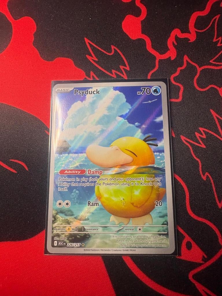 Psyduck 226/217 Ascended Heroes Pokemon Kaart, Ophalen of Verzenden, Zo goed als nieuw, Losse kaart, Foil