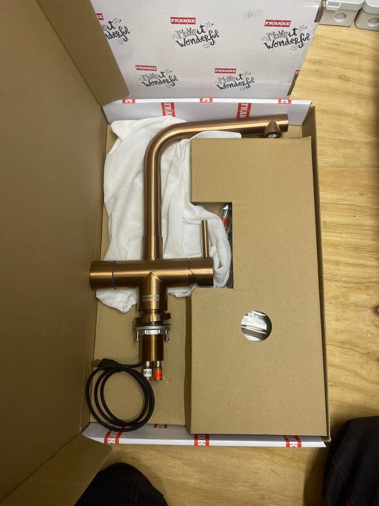 Franke Kraan Touch Mondial Industrial Copper, Ophalen of Verzenden, Nieuw, Koper, Kraan