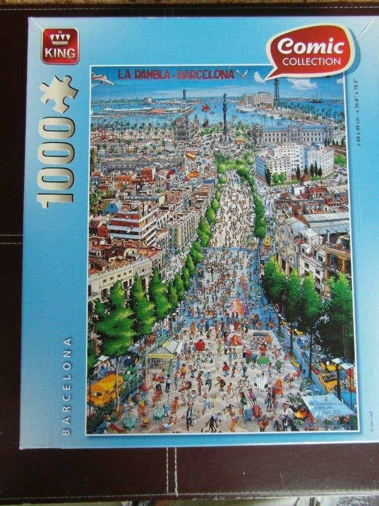 King Comic Collection Puzzel.  "BARCELONA", Ophalen of Verzenden, 500 t/m 1500 stukjes, Zo goed als nieuw, Legpuzzel