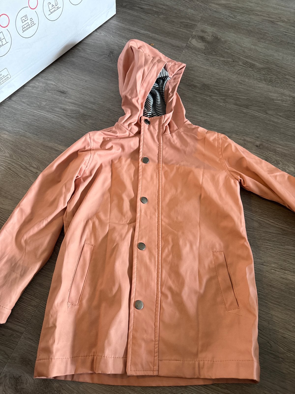 Roze regenjas voor kinderen, maat 110/116, Ophalen of Verzenden, Gebruikt, Meisje
