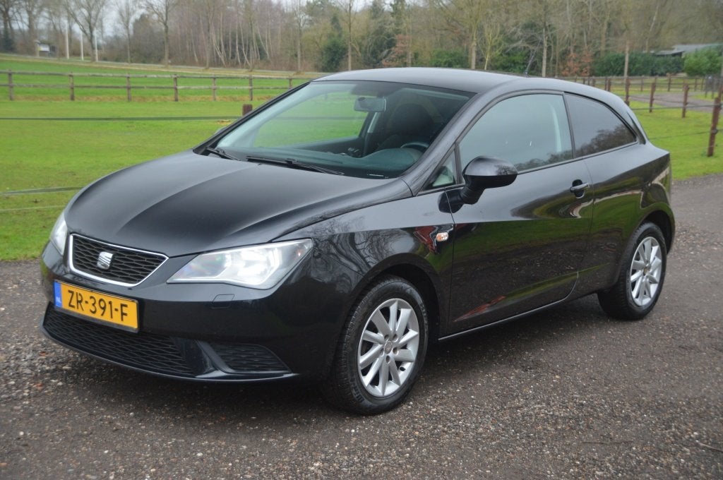 SEAT Ibiza SC 1.2 Style Zwart Clima Cruise (bj 2012), Auto's, Voorwielaandrijving, Euro 5, Stof, Gebruikt