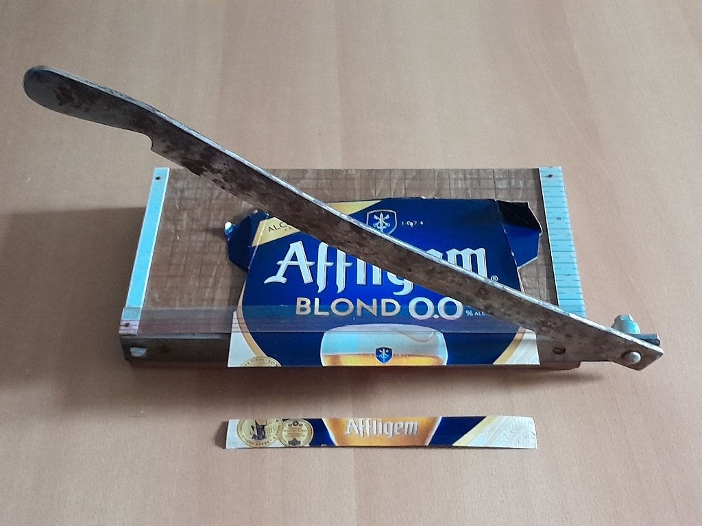 Vintage Hefboom Snijmachine voor Karton / Kaarten uit Japan, Hobby en Vrije tijd, Knutselen, Ophalen, Gebruikt, Geschikt voor karton