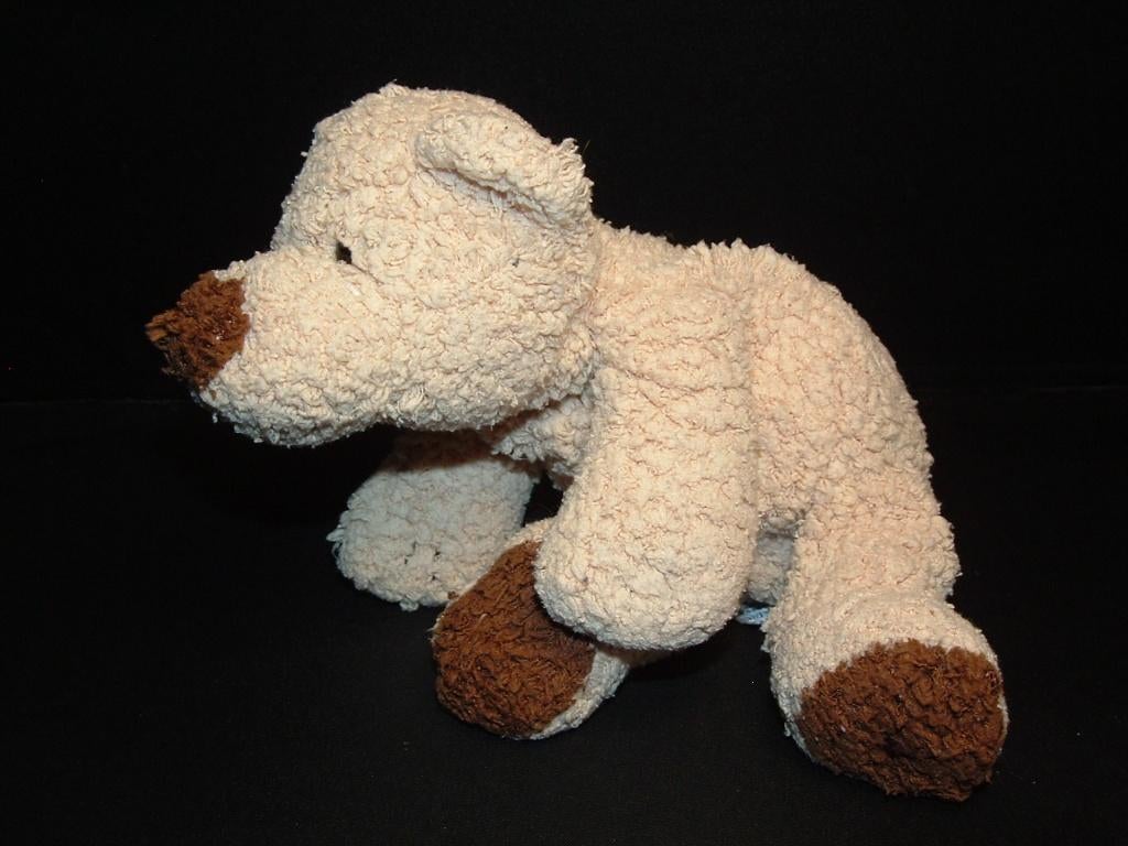 HAPPY HORSE BEER KRULLERIGE BADSTOF BEIGE MET BRUIN, Ophalen of Verzenden, Nieuw, Overige typen