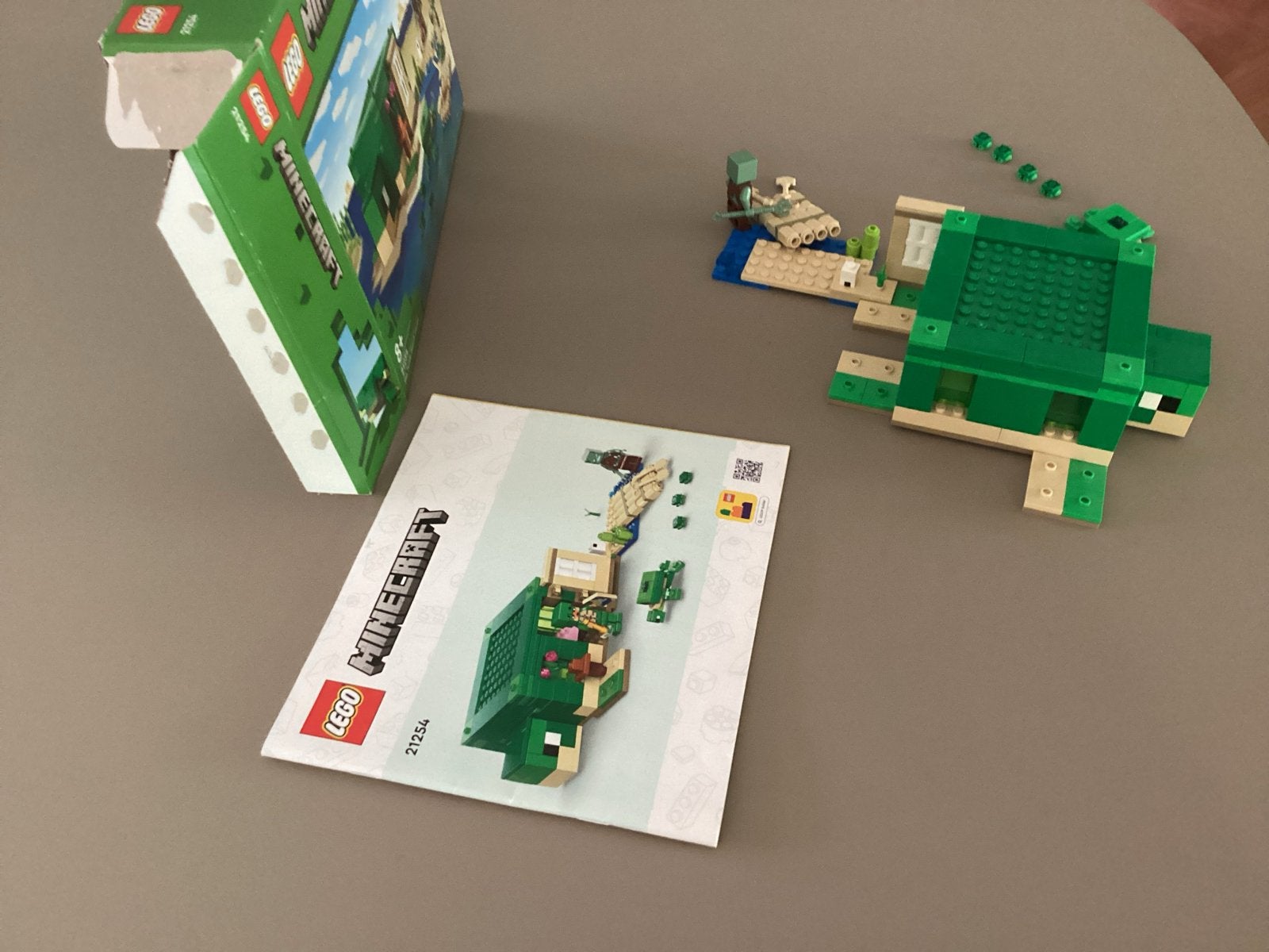 Lego Minecraft Het Schildpadstrand 21254, Minecraft, Lego, Ophalen of Verzenden, Zo goed als nieuw