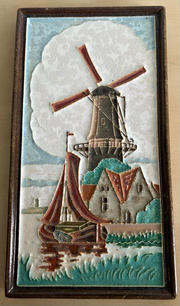Antieke Cloisonné Koninklijke Porceleyne Fles Delft tegel, Verzenden