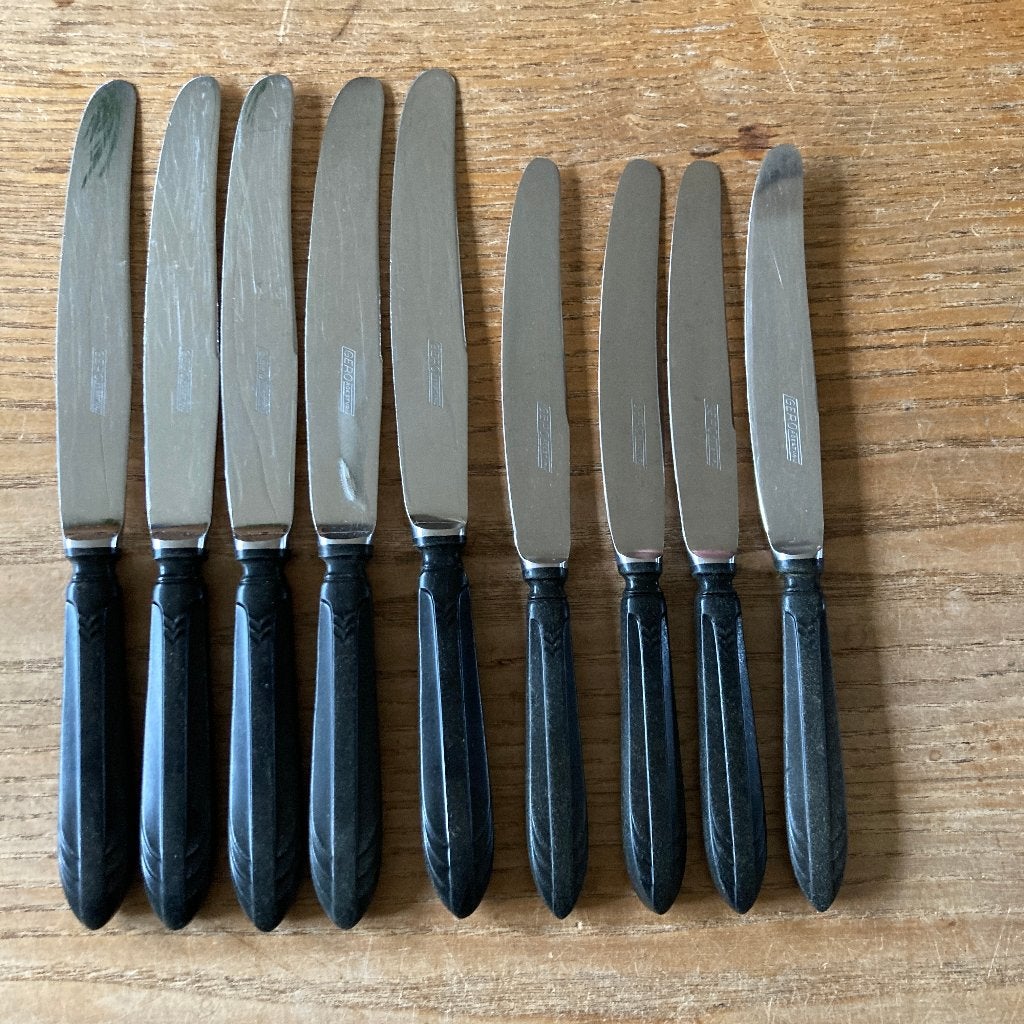 Vintage Gero Zilmeta 581 visgraat ebba messen, Antiek en Kunst, Ophalen of Verzenden