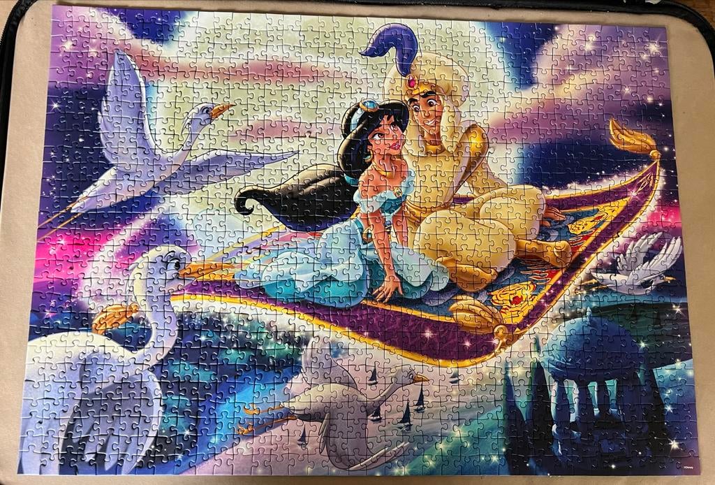 Disney Aladdin puzzel 1000 stukjes - Ravensburger, Ophalen of Verzenden, Meer dan 50 stukjes, Zo goed als nieuw, 6 jaar of ouder