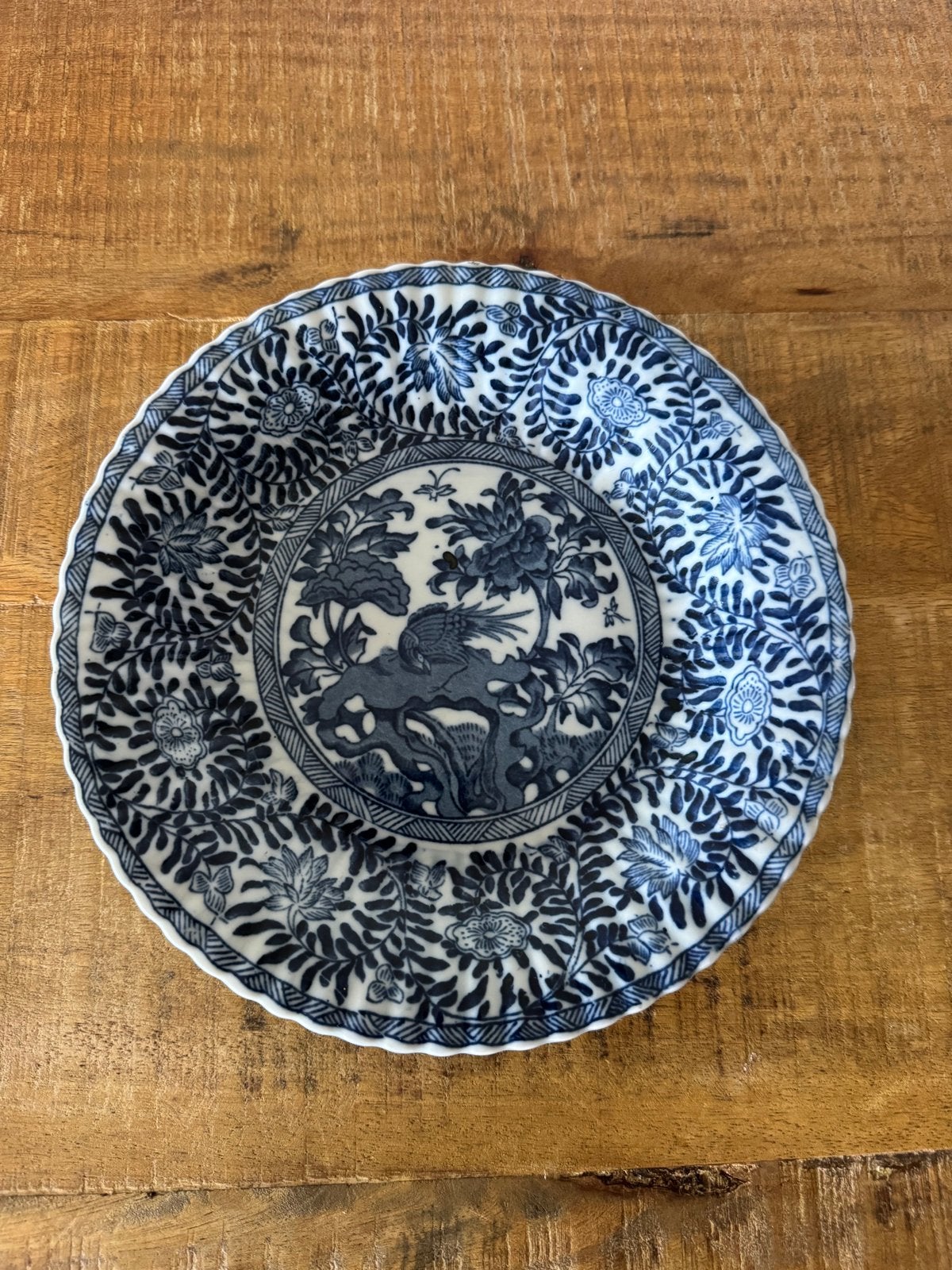 Antiek Z.S. & C. Bavaria porseleinen bord, blauw-wit, Ophalen