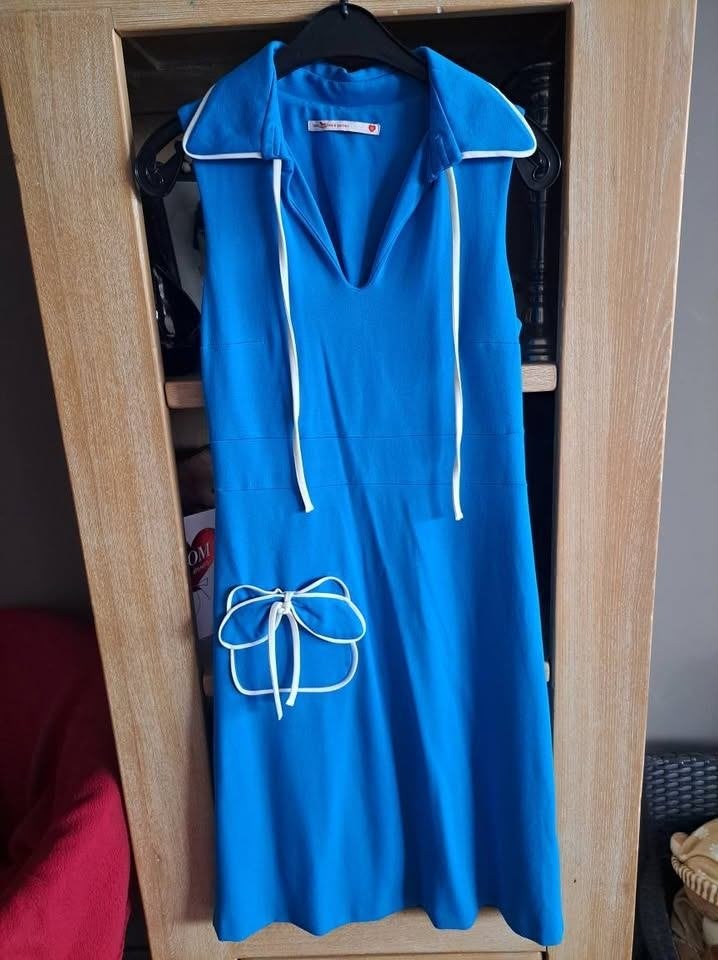 Lucy Has A Secret Jurk XS/S, retro, Kleding | Dames, Blauw, Ophalen of Verzenden, Zo goed als nieuw, Maat 36 (S)