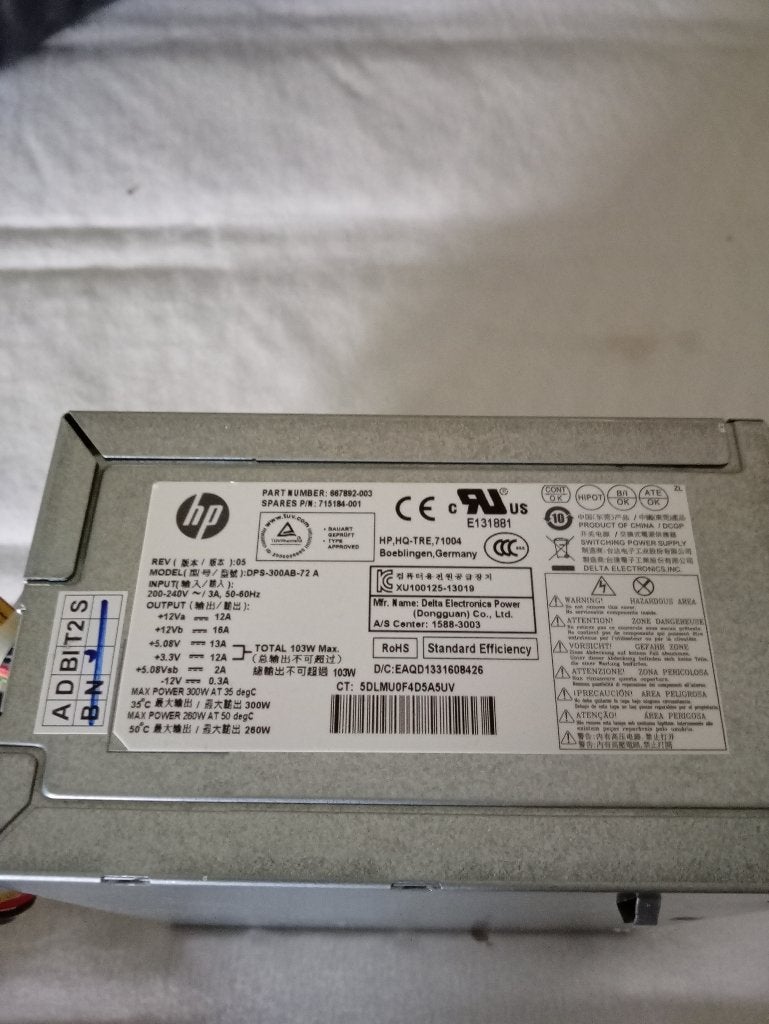 HP Delta DPS‑300AB, Ophalen of Verzenden, Gebruikt