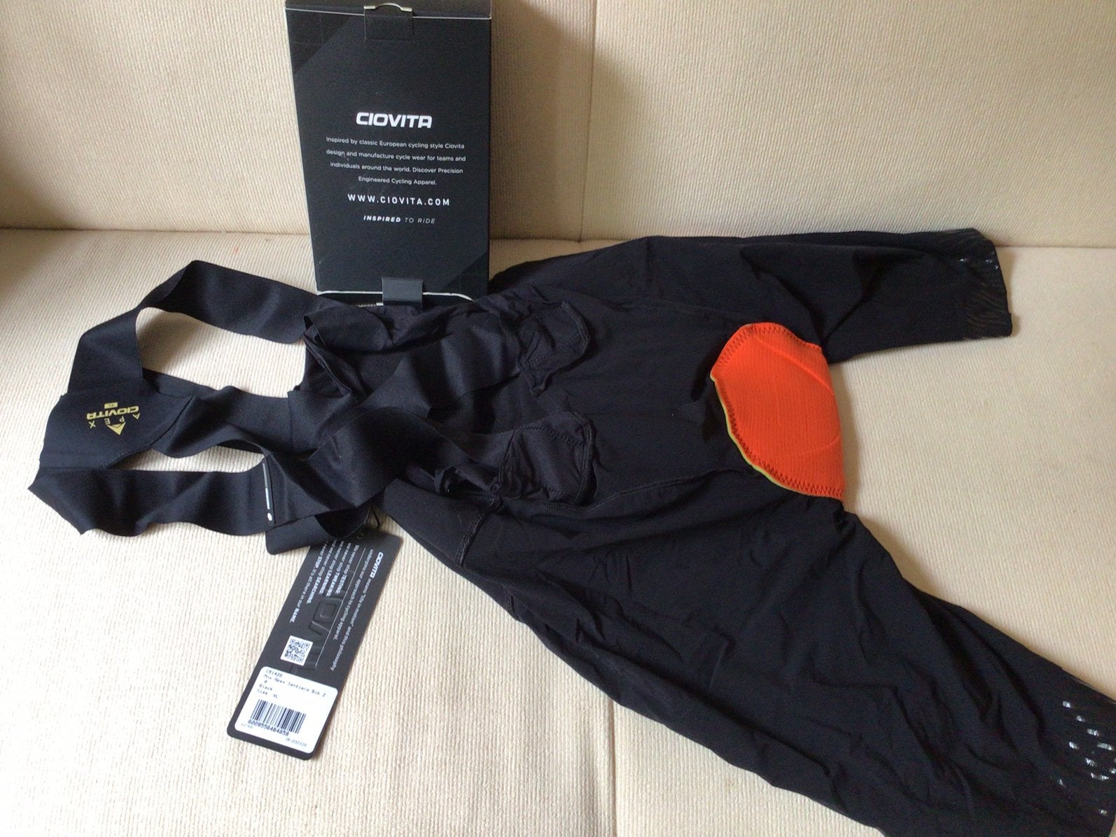 Bibshort Ciovita Apex Sentiero bibshort maat XL NIEUW.Zwart, Heren, Nieuw, Ophalen of Verzenden, XL