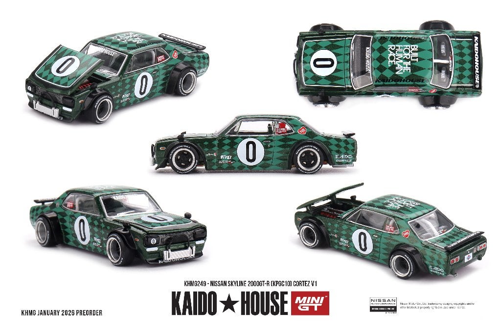 Mini GT Kaido House Nissan Skyline GT-R (KPGC10) Cortez V1, Www.rubensmodelautos.nl, Auto, Nieuw, Ophalen of Verzenden
