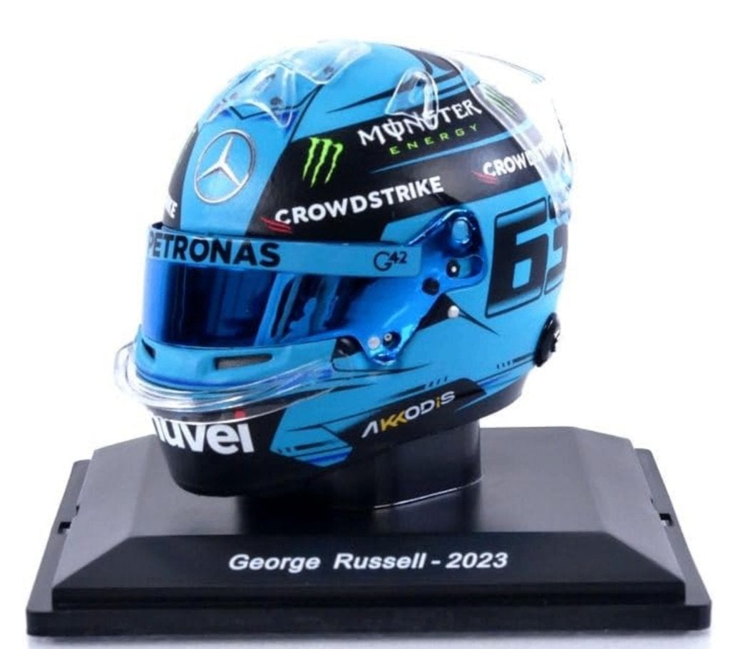 ✅ George Russell 1:5 helm 2023 Mercedes AMG Petronas W14, Ophalen of Verzenden, Nieuw, Formule 1