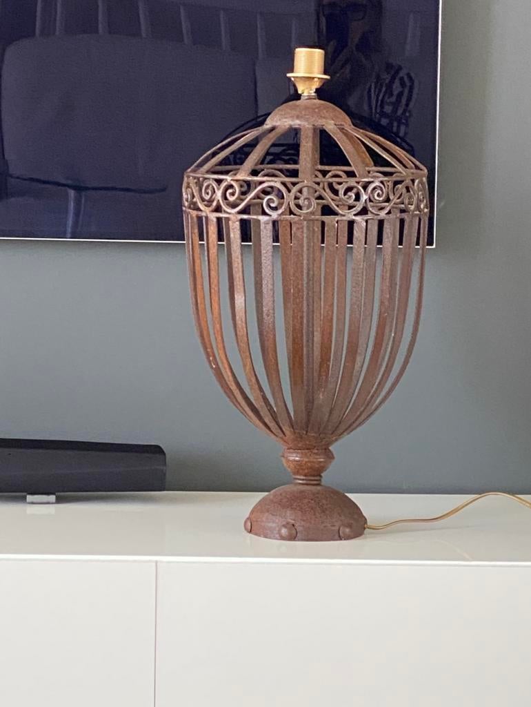 Stout lampen, 2x, handgemaakt, uniek, Ophalen, Gebruikt, Metaal, 75 cm of meer