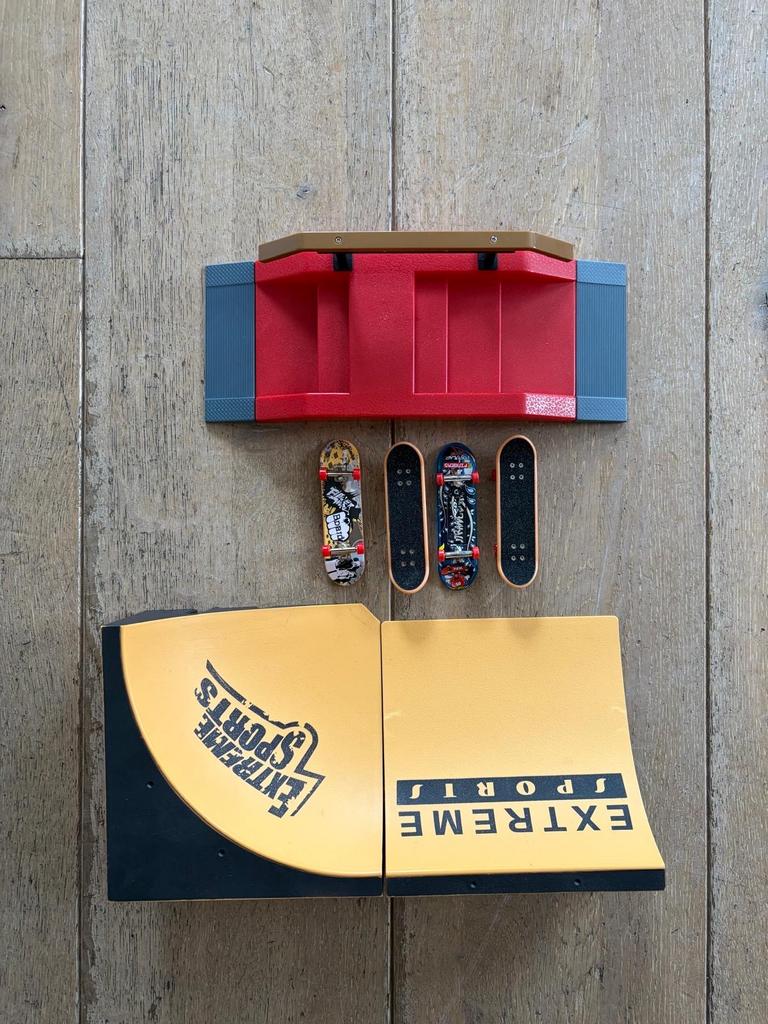 Tech Deck Fingerboard Skatepark Set met 4 Skateboards, Kinderen en Baby's, Speelgoed | Overig, Ophalen, Gebruikt, Jongen of Meisje
