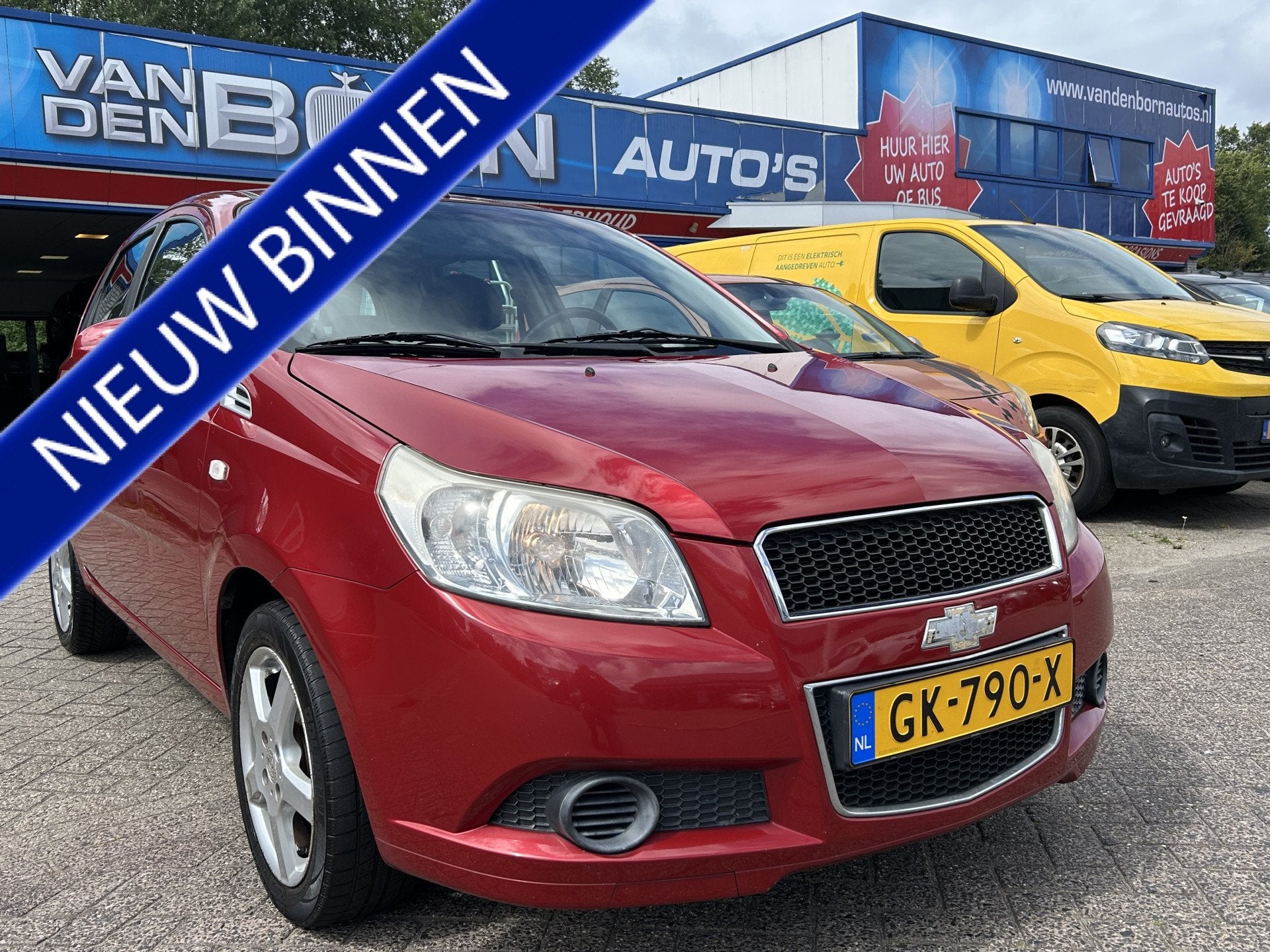 Chevrolet Aveo 1.2 16V L Airco 5 deurs Nw APK (bj 2010), Auto's, Chevrolet, Voorwielaandrijving, 4 cilinders, 400 kg, Bedrijf