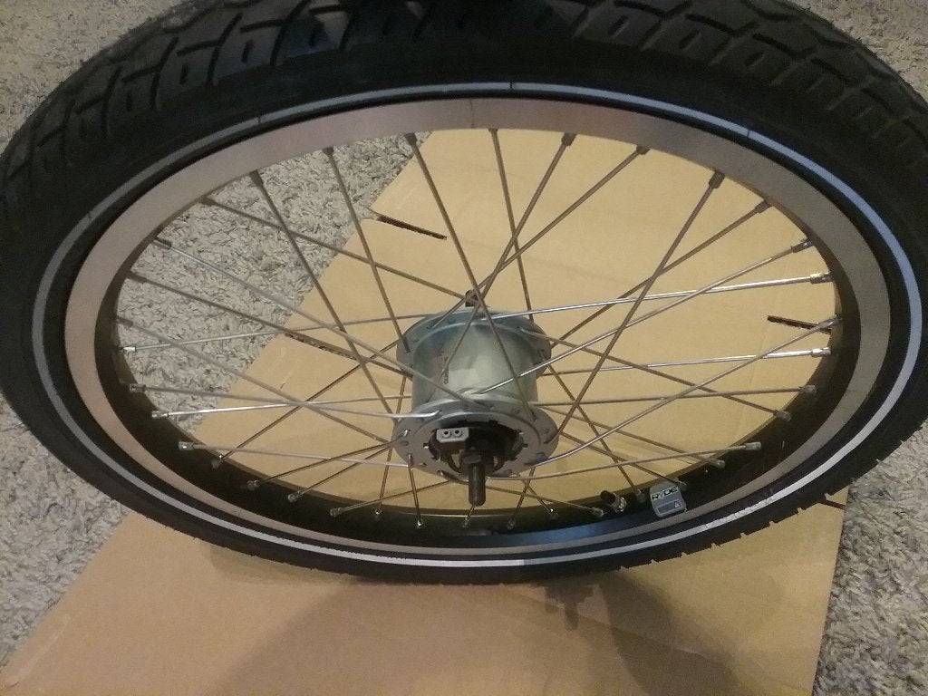 Bakfiets voorwiel, Fietsen en Brommers, Fietsonderdelen, Overige merken, Bakfiets, Overige typen, Ophalen of Verzenden