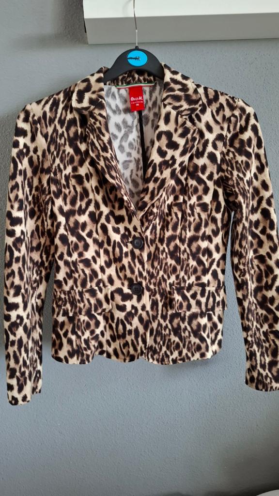 Only-M Colbert Panterprint Maat 36, Ophalen of Verzenden, Jasje, Maat 36 (S), Gedragen