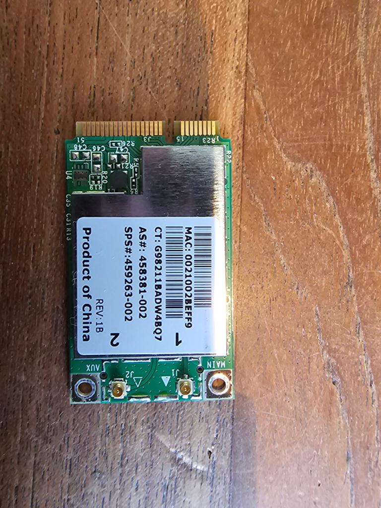 HP BCM94312MCG WLAN WiFi Kaart (SPS# 459263-002), Computers en Software, Netwerkkaarten, Ophalen, Gebruikt, Intern, HP